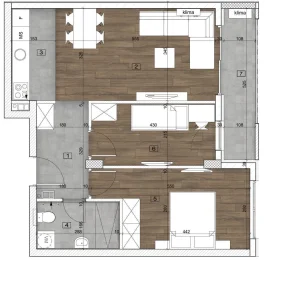 Bulevar patrijarha Pavla, 59m2, Š:542575