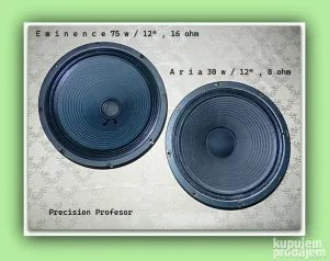 Eminence 75 w / 12" , 16 ohm - ultra min