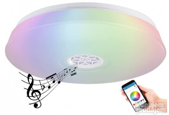 RGB Led Plafonjera sa Zvucnikom i Bluetooth-om 24W - Luminea