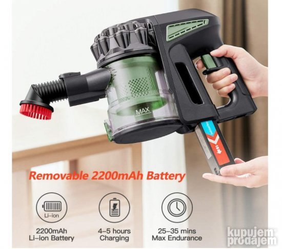 Bezicni Stapni Usisivac 20KPa 20 Volts Zeleni Proscenic