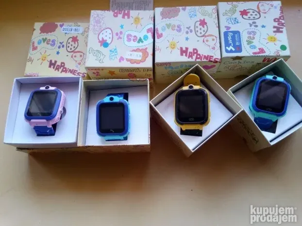 Dečiji smart sat Q12 - LBS lociranje - ŽUTI