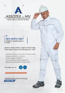 Komplet radno odelo MV6 od 48 do 62