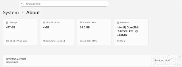 Lenovo Thinkpad X1 Extreme Gen 1 2019
