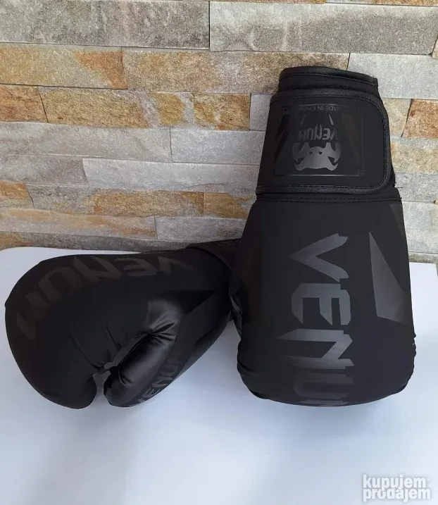 Rukavice za boks - Bokserske rukavice CRNE VENUM 10-12-14oz