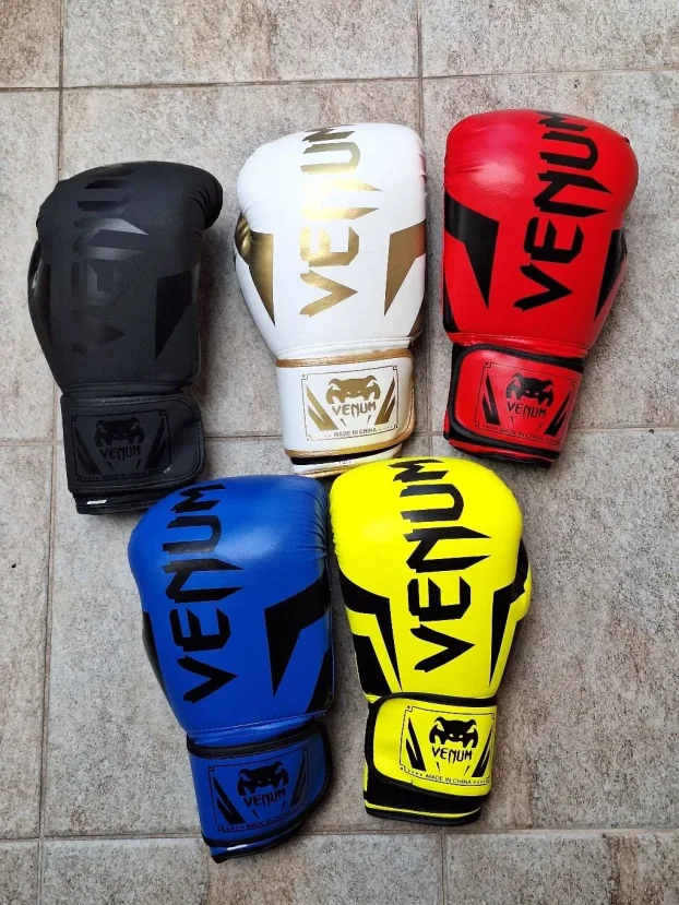Rukavice za boks - Bokserske rukavice CRNE VENUM 10-12-14oz