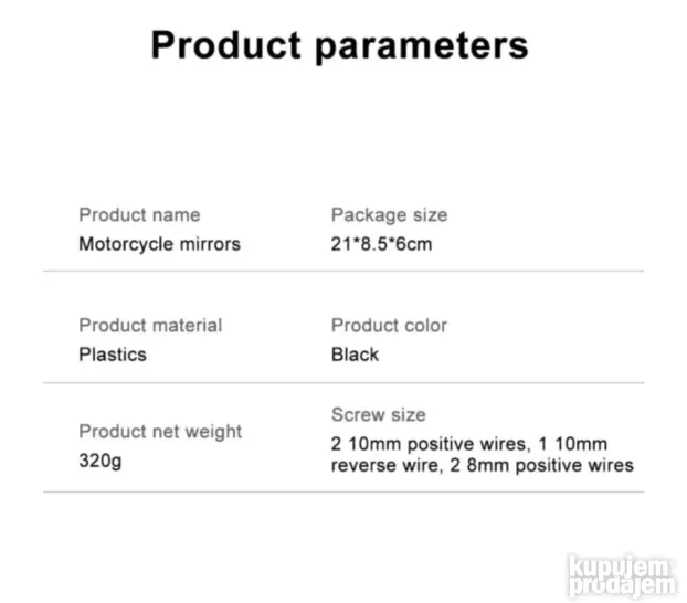 RETROVIZORI za MOTORE i SKUTERE Novo par model 2