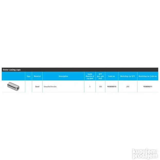 kraj bužira SHIMANO SIS 6mm