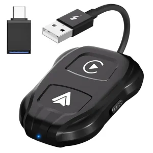 TechAdro Carplay Wireless Adapter za auto Andorid 2 u 1 USB,