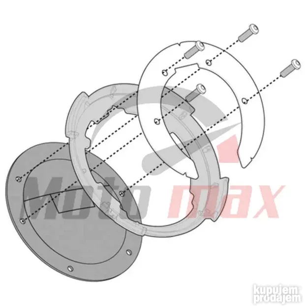 Nosač Tanklock torbe Kappa CF MOTO 650 MT BF66K