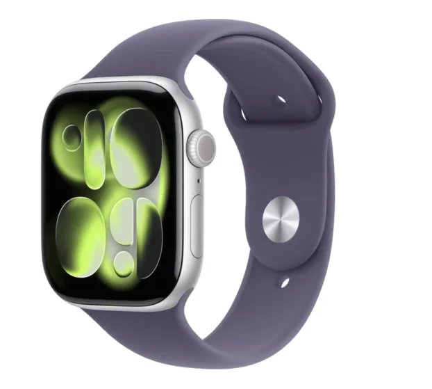 Apple Watch Series 11 GPS 42mm Silver Purple Fog Sport Band