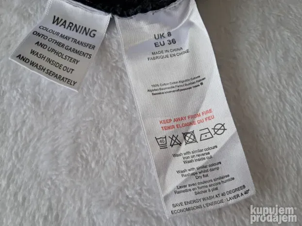 Crna somot suknja sa zipom vel S