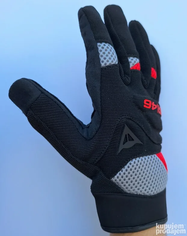 Rukavice Dainese VR platno crno crvena