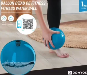 Vodena lopta za fitnes plava