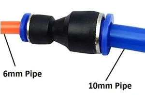 Brza spojnica za vazduh 10mm na 6mm za prelaz