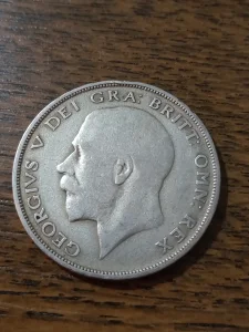 Kralj Engleske, Džordž V, pola krune,1921. god. Engleska, sr