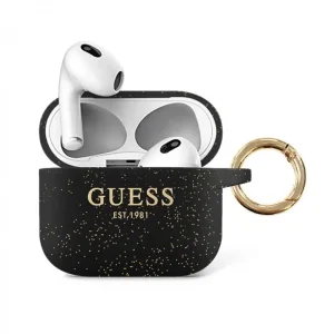 Guess Airpods 3 Silicone Est. Glitter crna.