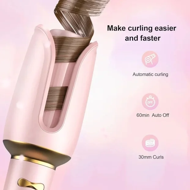 Automatski rotirajuci uvijac, figaro za kosu, sa lcd ekranom