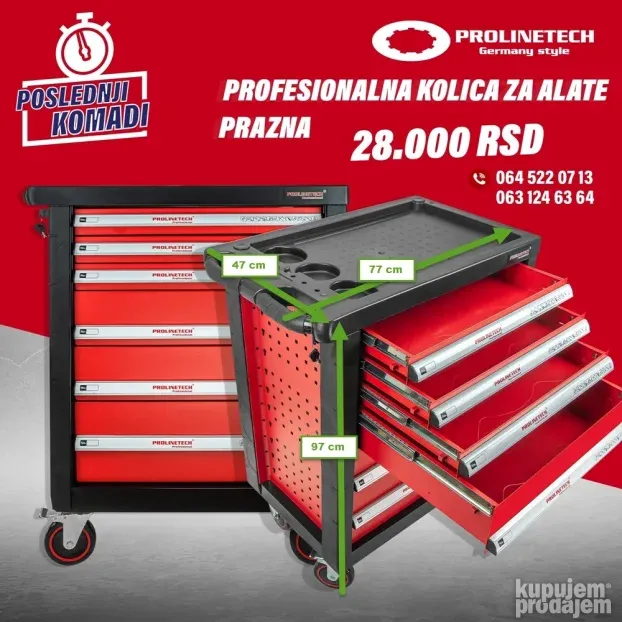 Kolica sa alatom  Sastavite sami svoj idealan set!