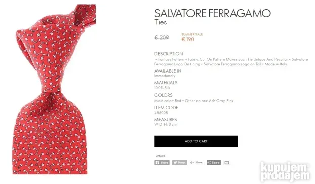 Salvatore Ferragamo kravata 3