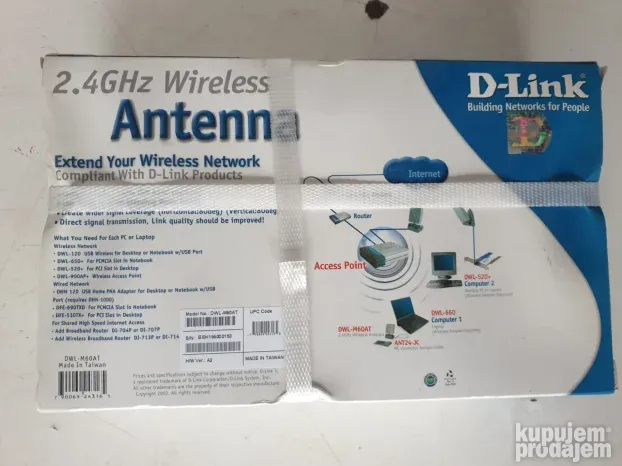 D-Link DWL-M60AT 2.4GHz Wireless Antenna