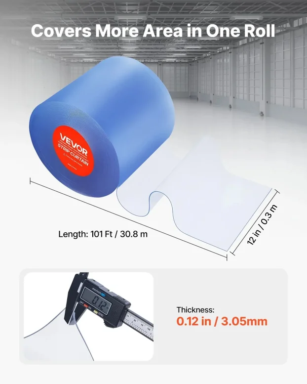 Termoizolaciona Trakasta Zavesa Za Magacin Hladnjacu 30m vv