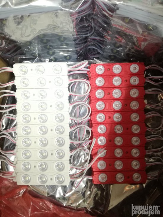 Moduli led 1,5w (3x0,5w) red,6500k..