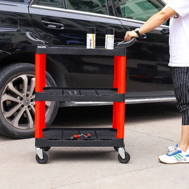 Kolica za alat sa 3 police  Nosivost do 130 kg