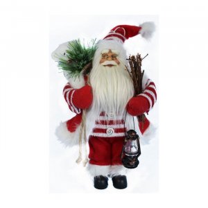 Deda Mraz 30cm lutka, sa fenjerom