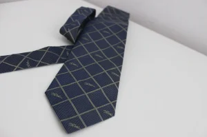 kravata Longchamp od svile plava