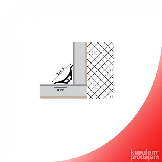 PVC Lajsna za kadu PSA-16