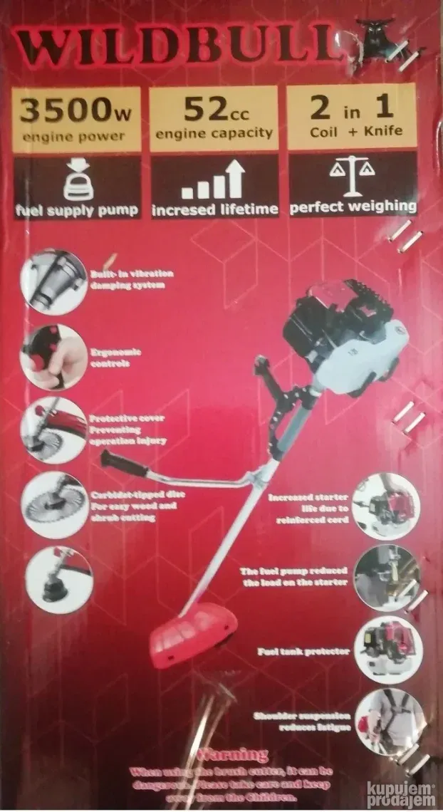 Trimer WILDBULL 4,8 KS na lageru!