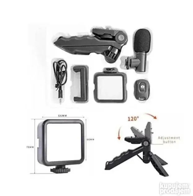 Set za snimanje Vloga Profi držač telefona sa mikrofonom