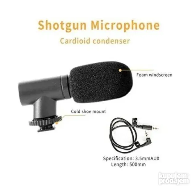 Set za snimanje Vloga Profi držač telefona sa mikrofonom