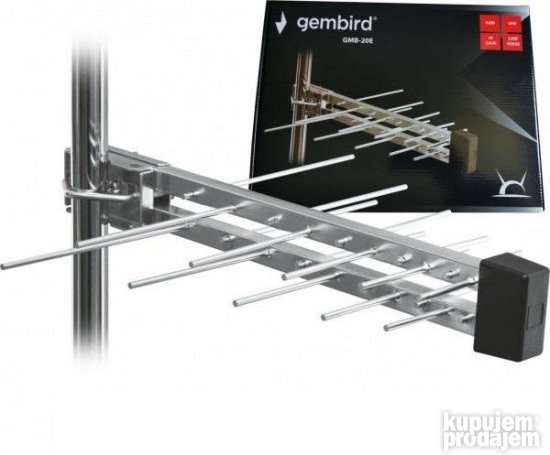 GMB-20E sa kutijom Gembird Antena Loga UHF sa RF-Konektoro