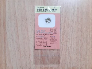 Ponybrown 24k Plated Gold Sticker NOVO