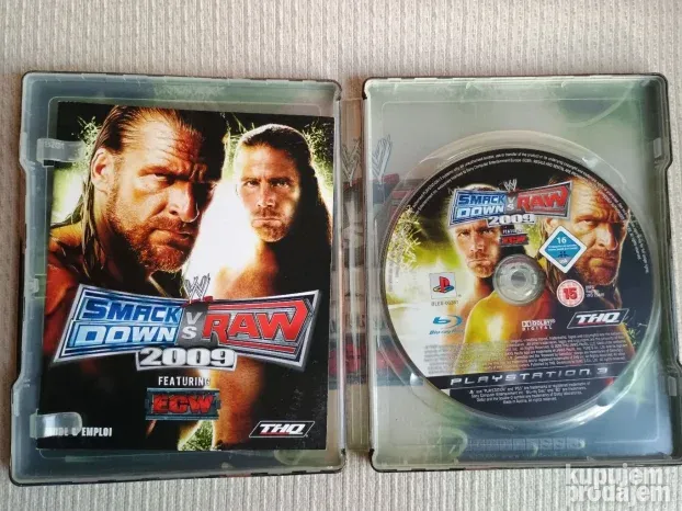 PS3 - W Smackdown VS Raw 2009 - Metal Box