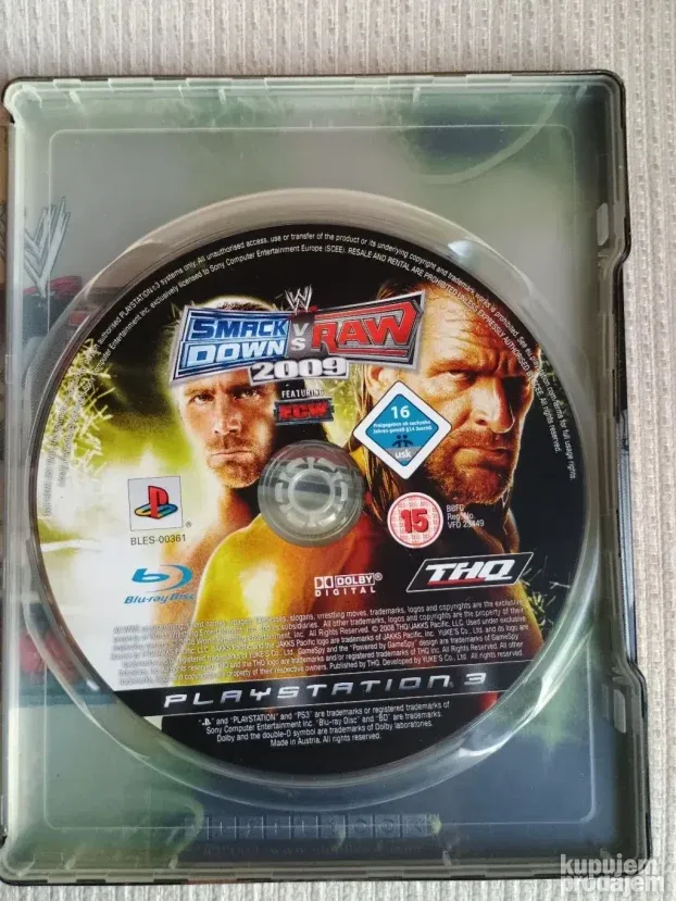 PS3 - W Smackdown VS Raw 2009 - Metal Box