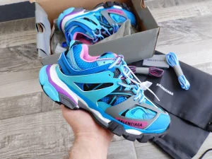 Balenciaga model Track Blue