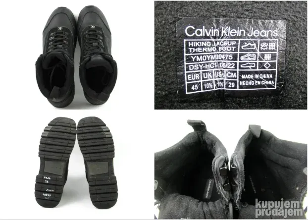 Calvin Klein cipele čizme   KOŽA R514