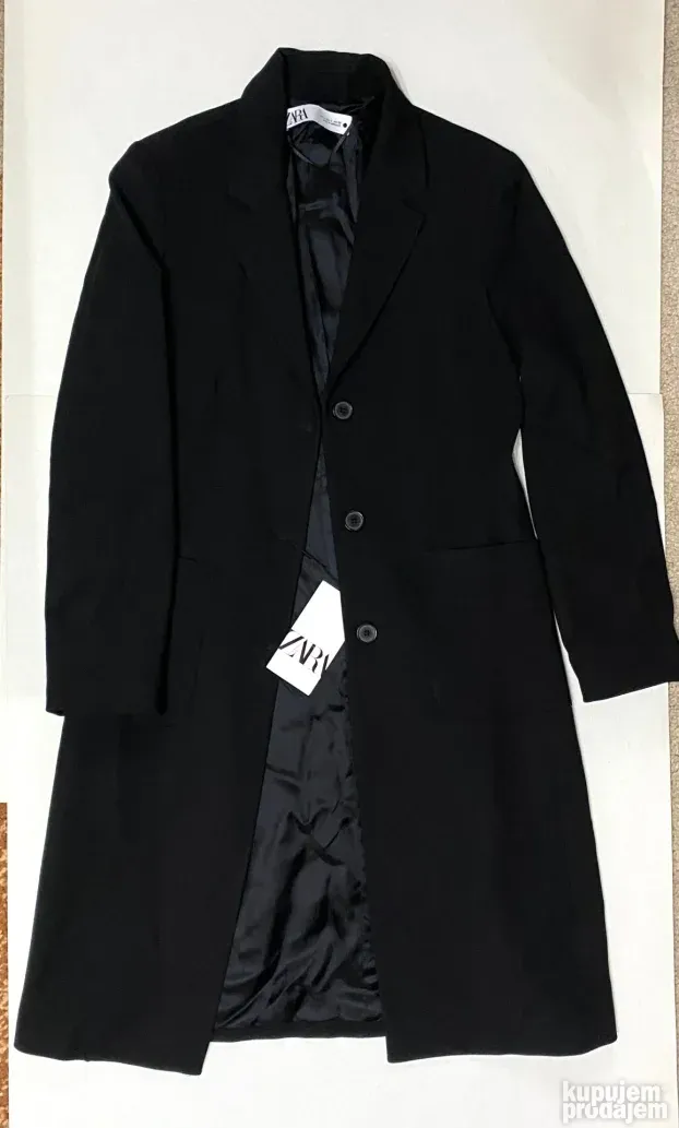 Zara ZW premium elegantan tanji zenski kaput - novo S XS