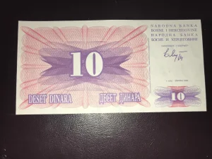 B i H 10 dinara.Unc.