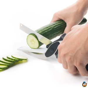 Smart Cutter - 2 u 1 nož i makaze za sečenje namirnica NOVO