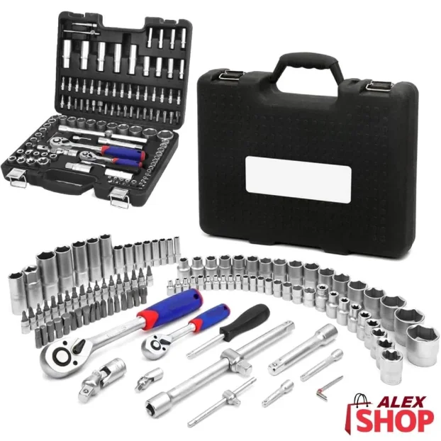 Set nemačkog alata i gedora u koferu od 108 delova