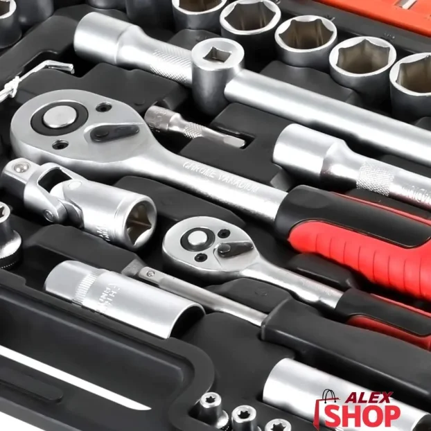 Set nemačkog alata i gedora u koferu od 108 delova