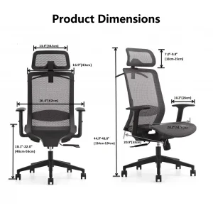 Ergonomska kancelarijska mrežasta stolica lumbalna podrska