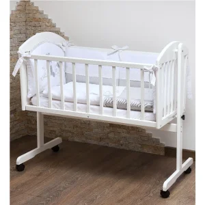 Posteljina za kolevku Tri Drugara 90x45 set 6 u 1 Siva NOVO