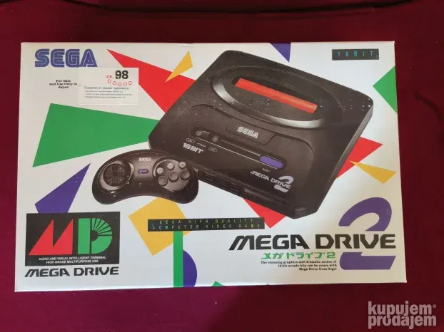 Sega Mega Drive 2 16Bit - NOVO