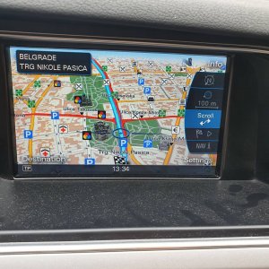 Audi Mape za fabricke navigacije mapa Srbija Evropa