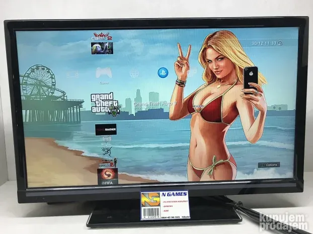 PS3 Super Slim + ONLINE / 500gb - 40 igre + GTA V / 4204