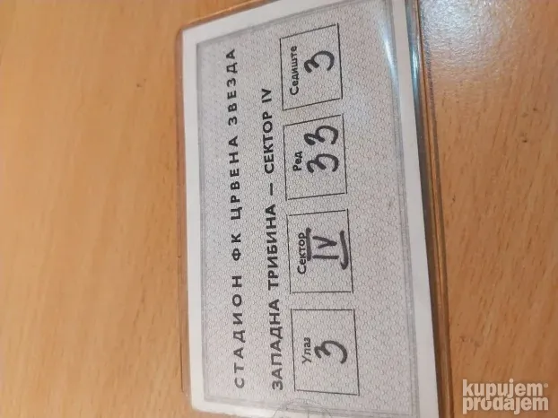 Crvena Zvezda Godišnja Karta 1980 godina